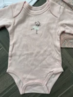 Set 4 bodysuit dài tay cho bé gái 0 đến 3 tháng - Ảnh 5
