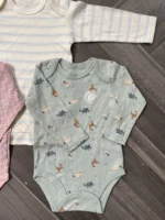 Set 3 bodysuit dài tay cho bé gái 3 đến 6 tháng - Ảnh 3