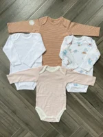 Set 4 bodysuit dài tay cho bé 6 đến 9 tháng - Ảnh 10