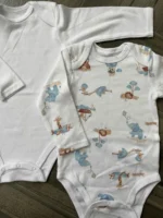 Set 4 bodysuit dài tay cho bé 6 đến 9 tháng - Ảnh 2