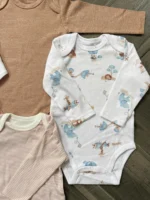 Set 4 bodysuit dài tay cho bé 6 đến 9 tháng - Ảnh 7
