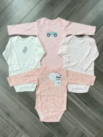 Set 4 bodysuit dài tay cho bé 6 đến 9 tháng - Ảnh 10