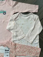 Set 4 bodysuit dài tay cho bé 6 đến 9 tháng - Ảnh 11