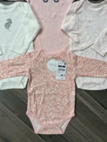 Set 4 bodysuit dài tay cho bé 6 đến 9 tháng - Ảnh 2
