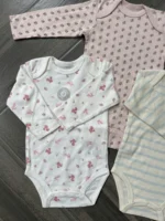Set 3 bodysuit dài tay cho bé 6 đến 9 tháng - Ảnh 4