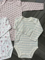 Set 3 bodysuit dài tay cho bé 6 đến 9 tháng - Ảnh 5