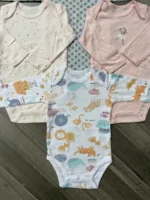 Set 4 bodysuit dài tay cho bé 9 đến 12 tháng - Ảnh 2
