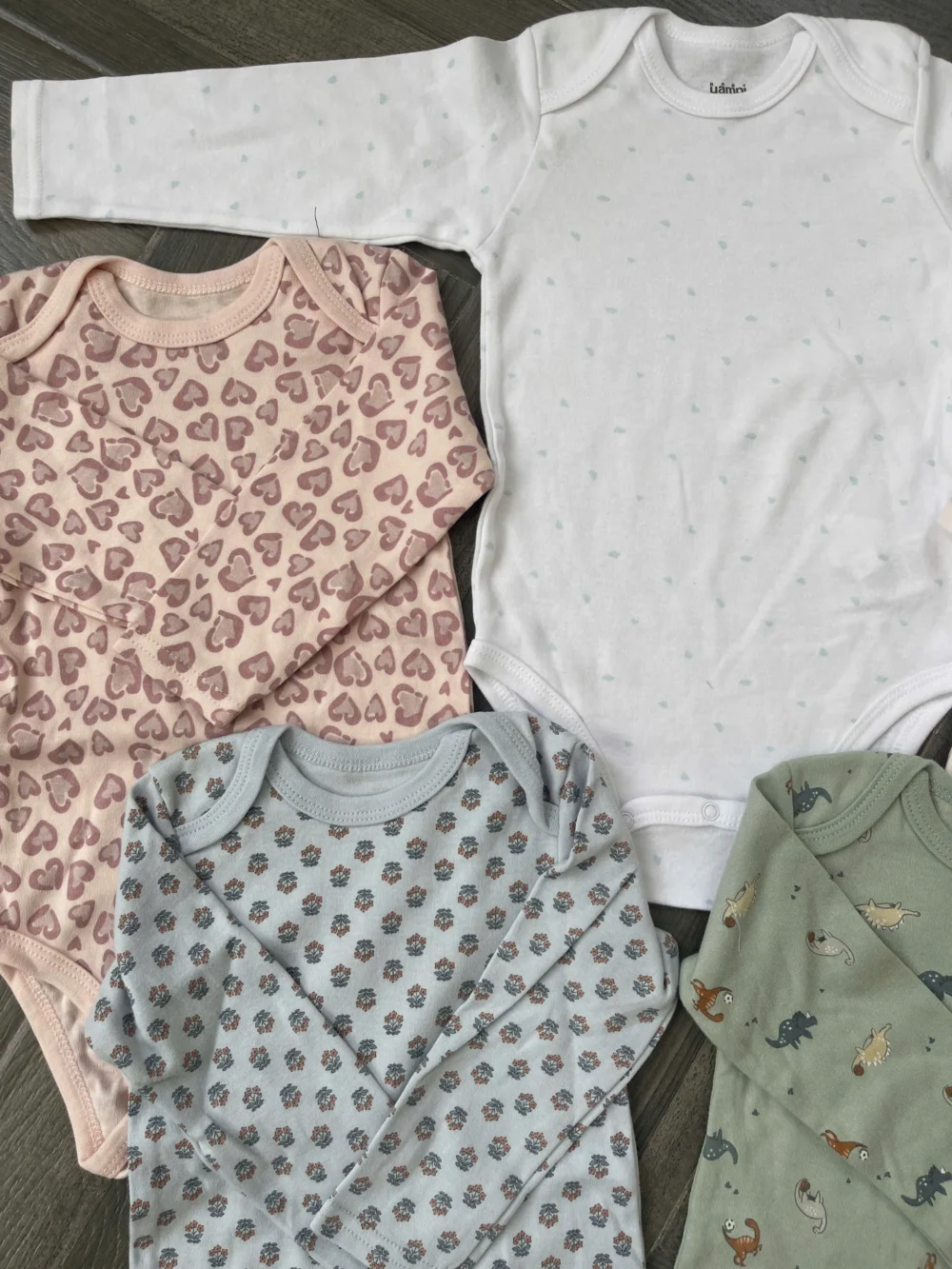 Set 5 bodysuit dài tay cho bé 12 đến 18 tháng - Ảnh 5