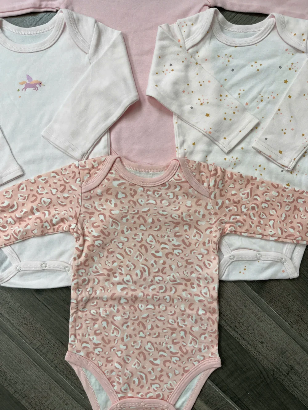 Set 4 bodysuit dài tay cho bé 9 đến 12 tháng - Ảnh 5