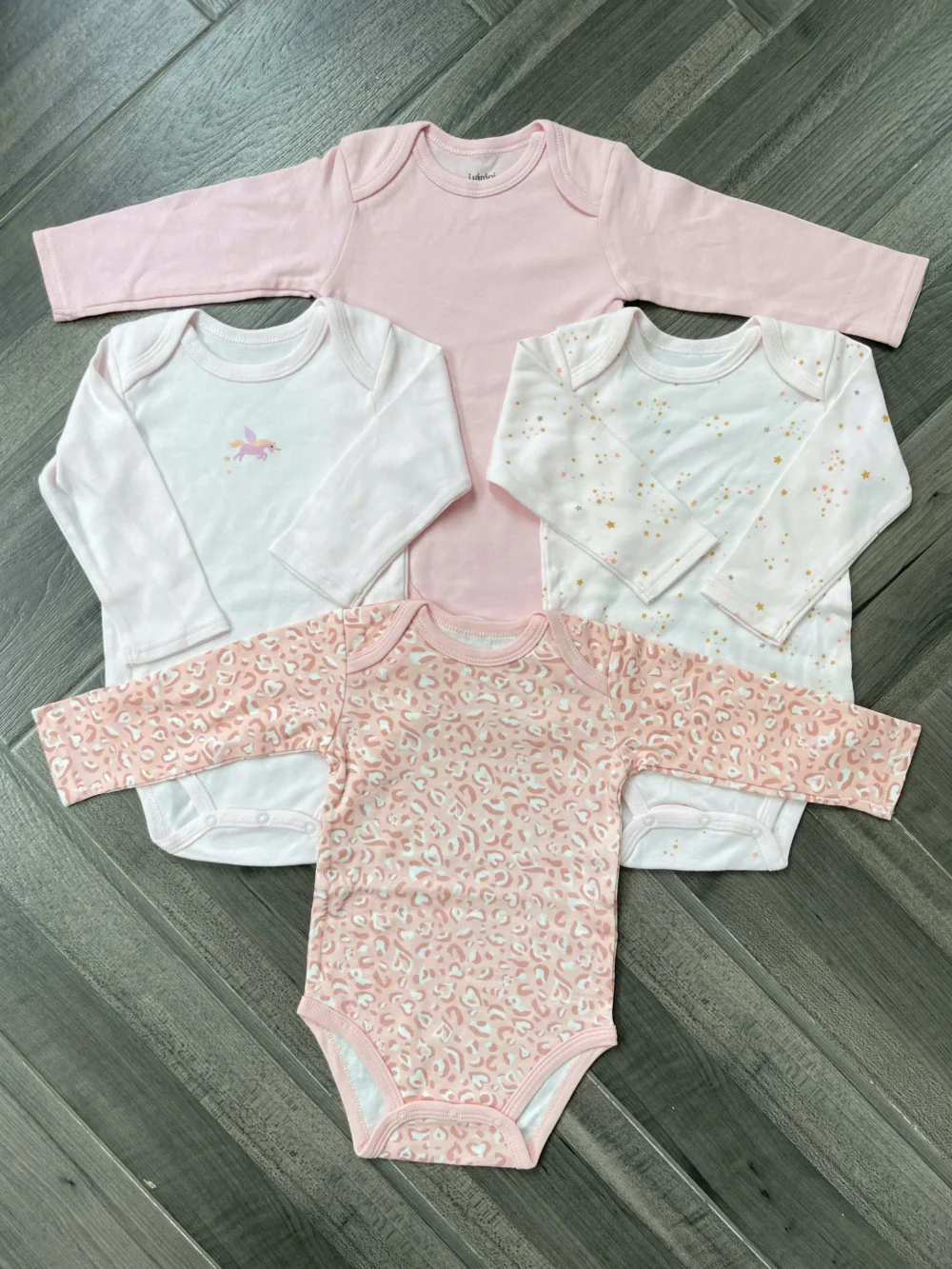 Set 4 bodysuit dài tay cho bé 9 đến 12 tháng - Ảnh 6