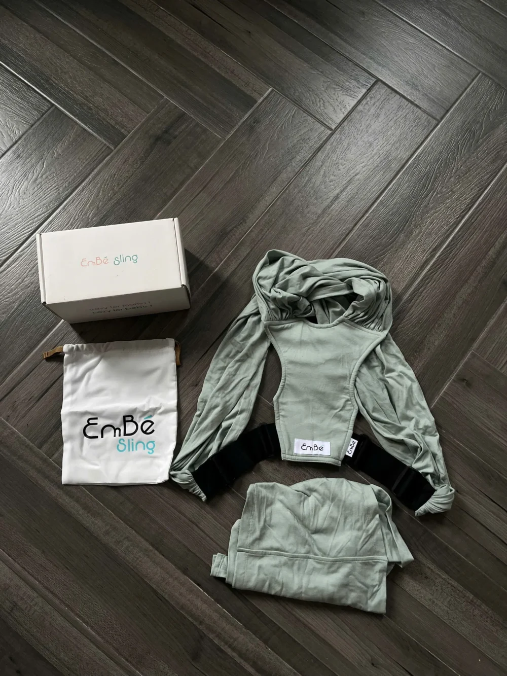 Địu vải Embesling Flex màu Olive - Ảnh 2