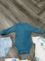 Set 4 món bé mix brand 0 đến 3 tháng carter's, la pomme, cat&jack - Ảnh 7