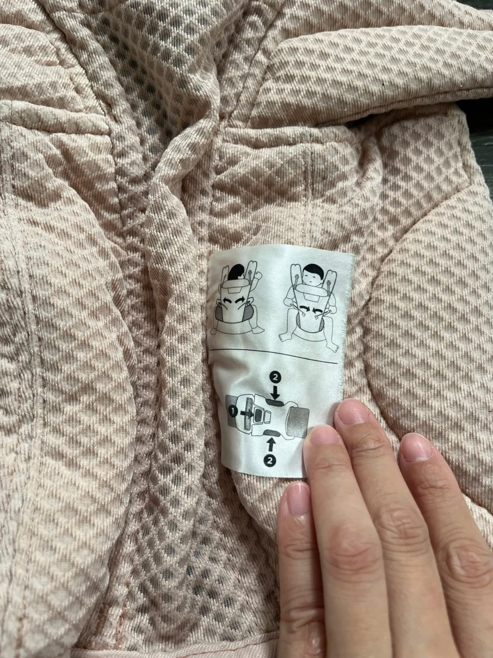 Địu Ergo baby Omni Breeze tặng kèm yếm địu (màu baby pink) 0-4 tuổi - Ảnh 9