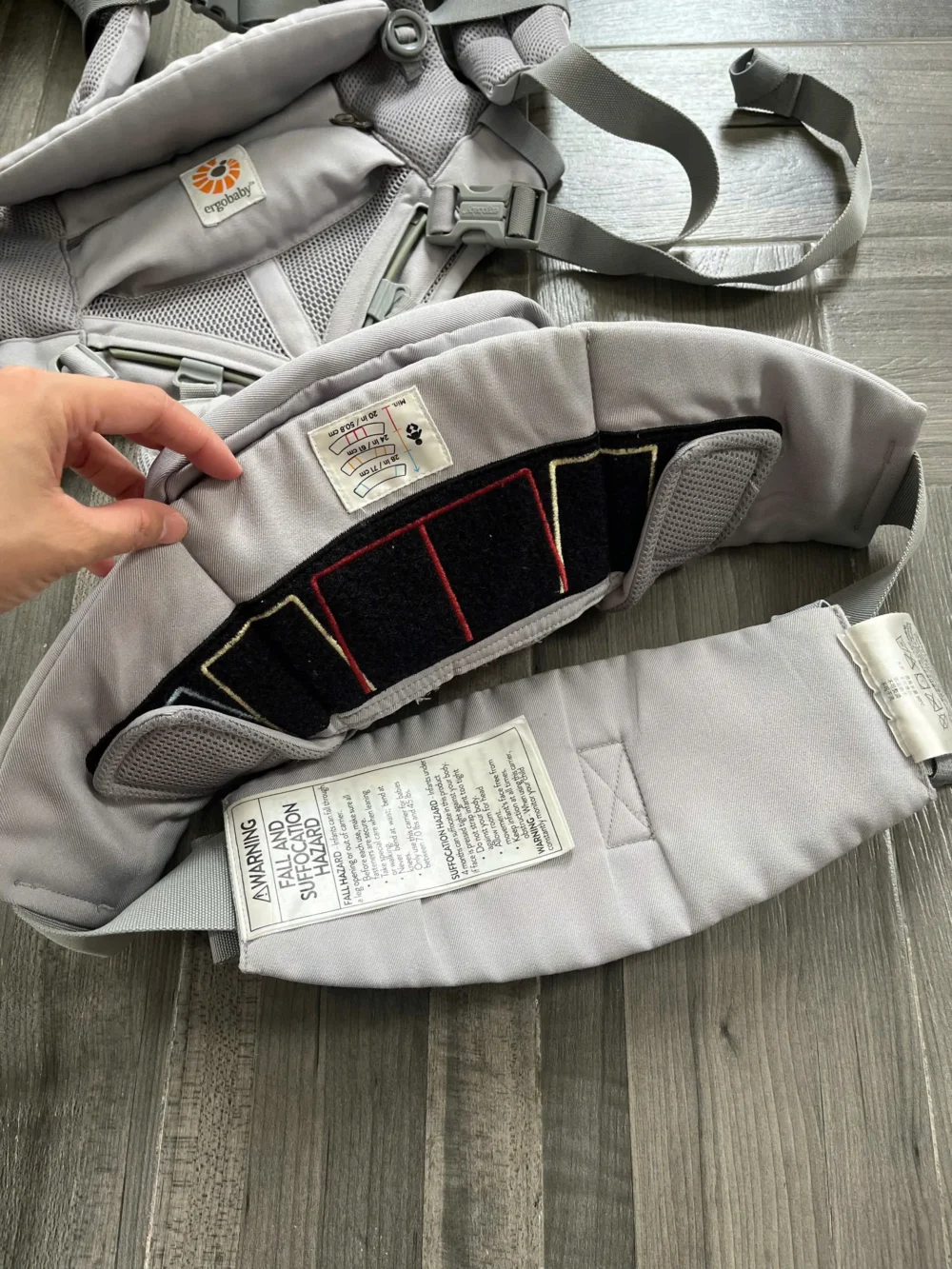 Địu Ergobaby Omni 360 cool air màu xám 0-4 tuổi - Ảnh 14