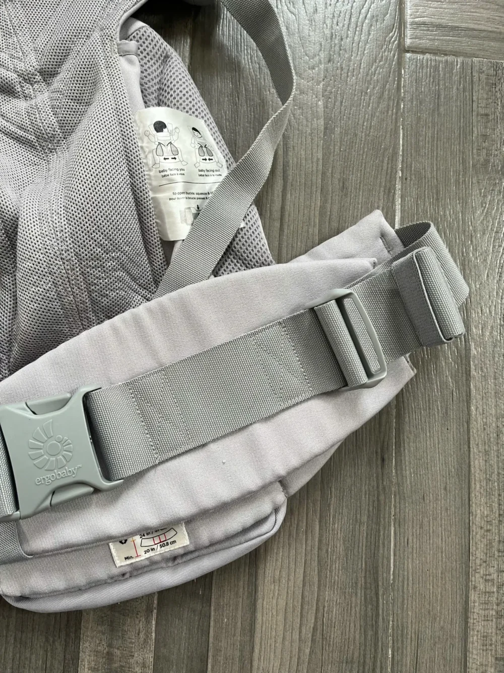 Địu Ergobaby Omni 360 cool air màu xám 0-4 tuổi - Ảnh 24