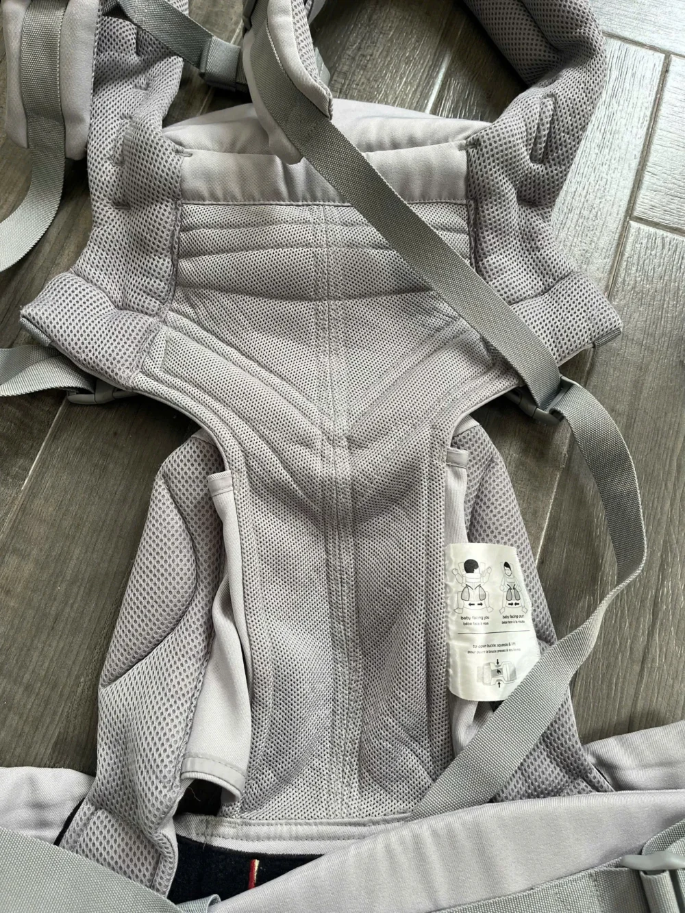 Địu Ergobaby Omni 360 cool air màu xám 0-4 tuổi - Ảnh 2