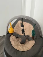 Nôi nuna leaf curv màu xám lót be kèm thanh đồ chơi 0-60kg - Ảnh 10