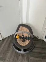 Nôi nuna leaf curv màu xám lót be kèm thanh đồ chơi 0-60kg - Ảnh 29