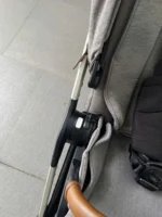Xe đẩy Nuna triv màu xám nhạt khung bạc 0-4 tuổi - Ảnh 2