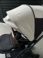 Xe đẩy Nuna triv màu xám nhạt khung đen 0-4 tuổi - Ảnh 2