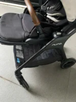 Xe đẩy Nuna triv màu xám nhạt khung đen 0-4 tuổi - Ảnh 3