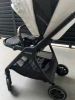 Xe đẩy Nuna triv màu xám nhạt khung đen 0-4 tuổi - Ảnh 4