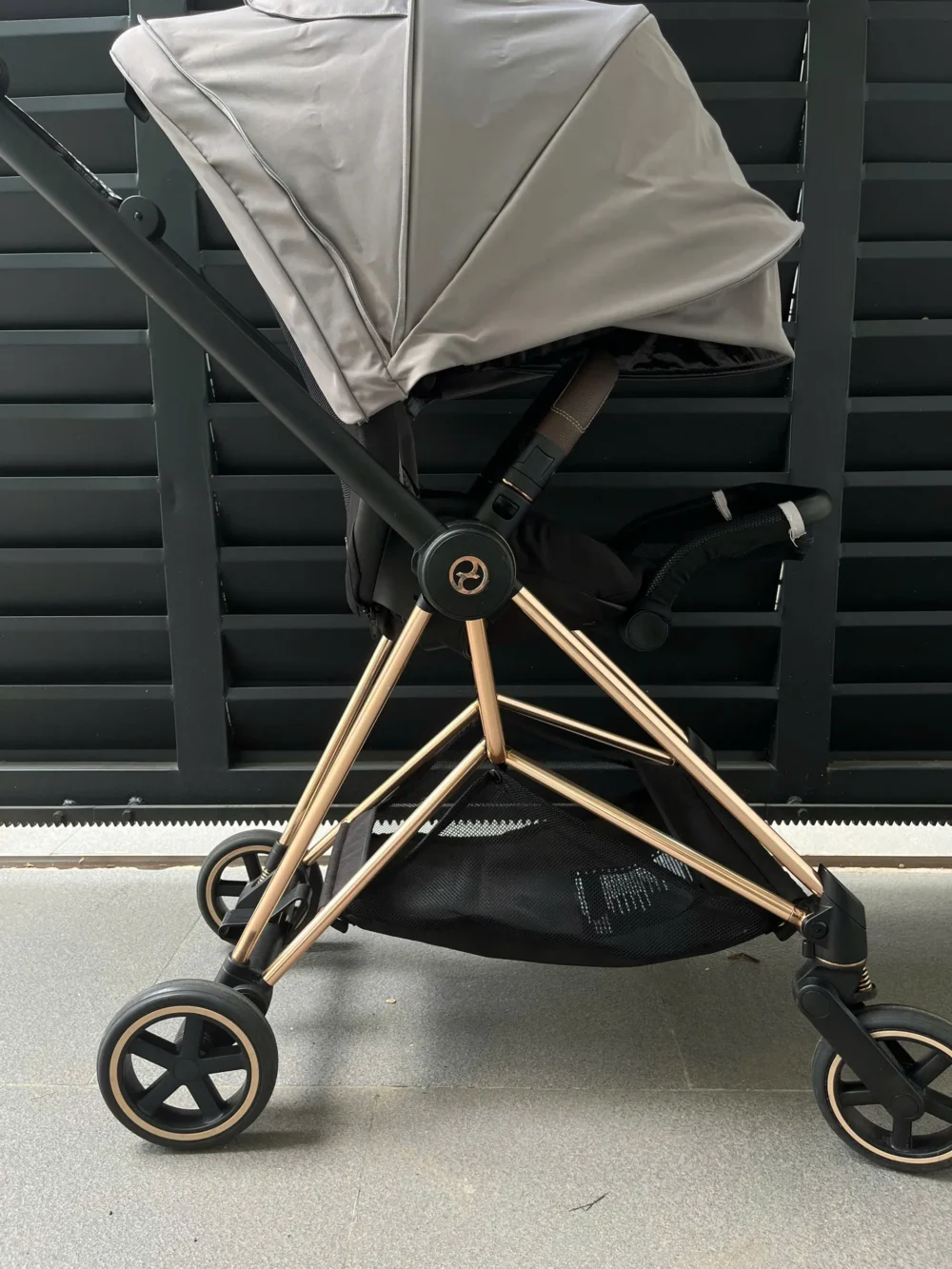 Xe đẩy Cybex mios 2 màu xám kem khung rose gold (kèm sẵn bọc tay cầm xe đẩy) 0-4 tuổi - Ảnh 11