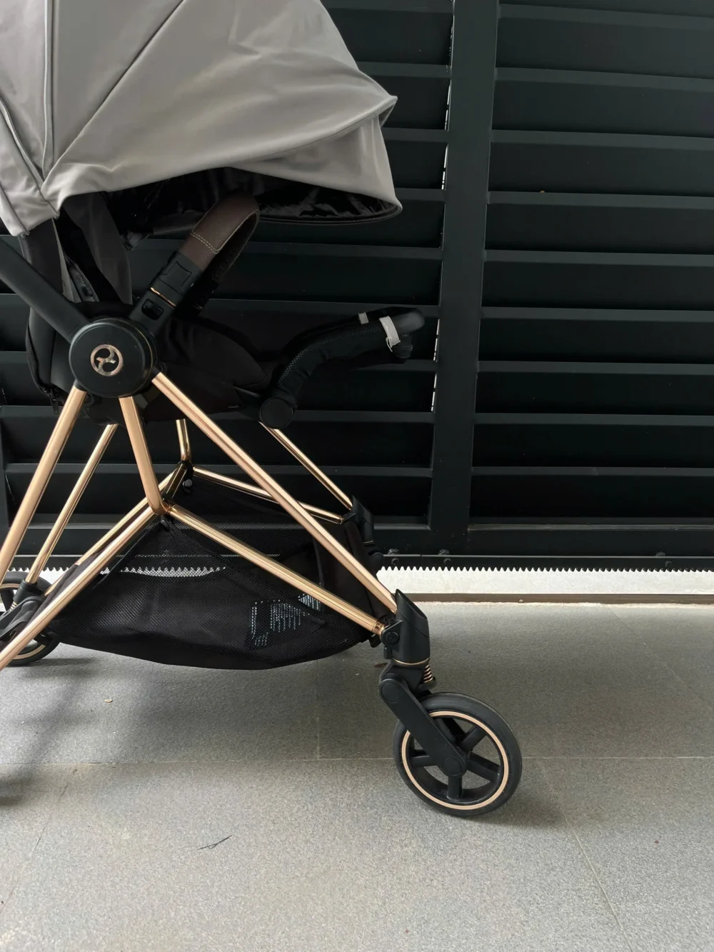 Xe đẩy Cybex mios 2 màu xám kem khung rose gold (kèm sẵn bọc tay cầm xe đẩy) 0-4 tuổi - Ảnh 12