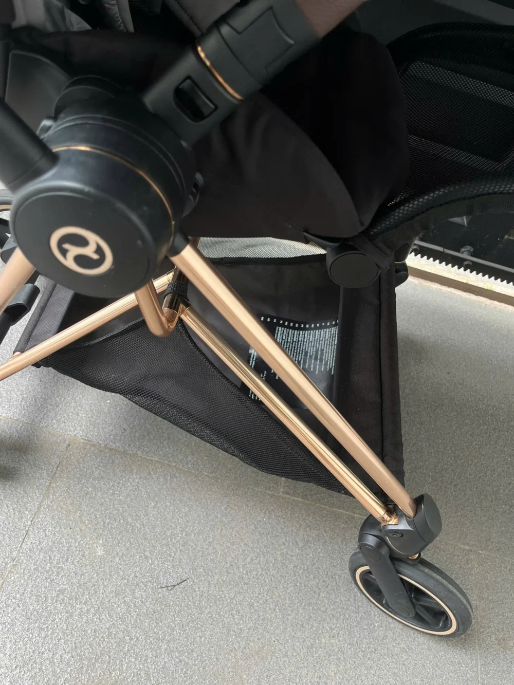 Xe đẩy Cybex mios 2 màu xám kem khung rose gold (kèm sẵn bọc tay cầm xe đẩy) 0-4 tuổi - Ảnh 14