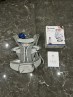 Địu Ergo baby Omni Breeze màu xám new tag fullbox - Ảnh 2