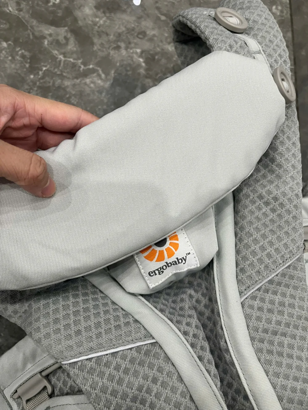 Địu Ergo baby Omni Breeze màu xám new tag fullbox - Ảnh 5