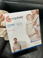 Địu Ergo baby Omni Breeze màu be còn box - Ảnh 9