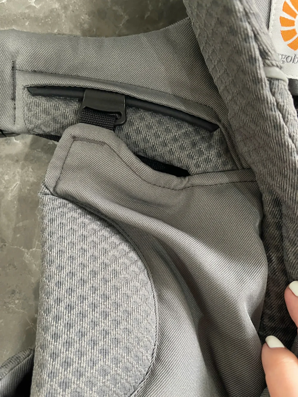 Địu Ergo baby Omni Breeze màu xám đậm (ko box) - Ảnh 16