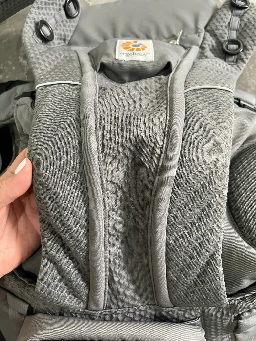 Địu Ergo baby Omni Breeze màu xám đậm (ko box) - Ảnh 21