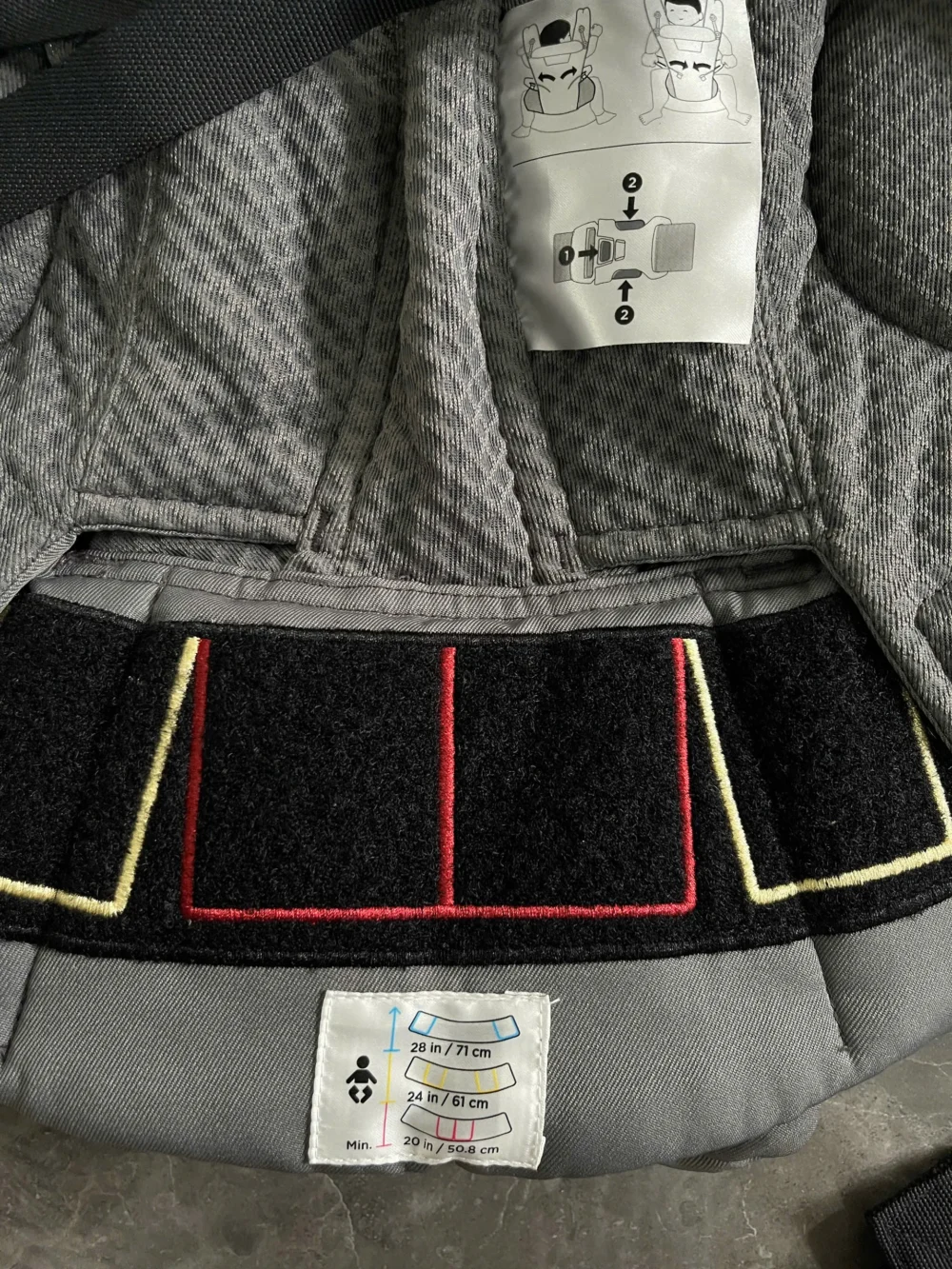 Địu Ergo baby Omni Breeze màu xám đậm (ko box) - Ảnh 7