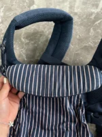 Địu Ergo baby Omni 360 cool air mesh xanh navy sọc hồng (còn box) tặng kèm yếm địu - Ảnh 17