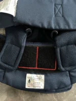 Địu Ergo baby Omni 360 cool air mesh xanh navy sọc hồng (còn box) tặng kèm yếm địu - Ảnh 21