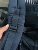Địu Ergo baby Omni 360 cool air mesh xanh navy sọc hồng (còn box) tặng kèm yếm địu - Ảnh 23