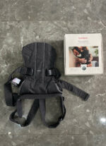 Địu Baby bjorn one cotton mix màu denim grey x cotton grey (còn box) 0-4 tuổi - Ảnh 14