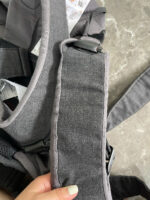 Địu Baby bjorn one cotton mix màu denim grey x cotton grey (còn box) 0-4 tuổi - Ảnh 7