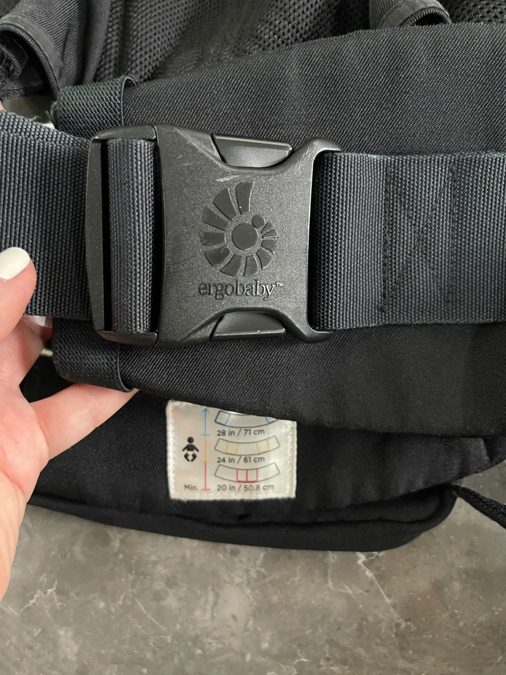 Địu Ergo baby Omni 360 cool air mesh đen - Ảnh 19