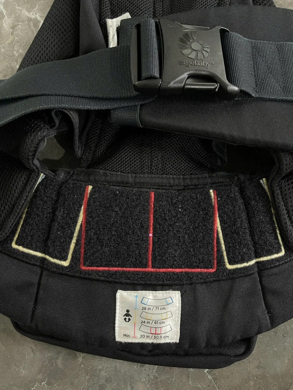 Địu Ergo baby Omni 360 cool air mesh đen - Ảnh 4