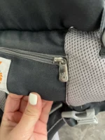 Địu Ergo baby Omni 360 cool air mesh màu xám phối (còn box) - Ảnh 12
