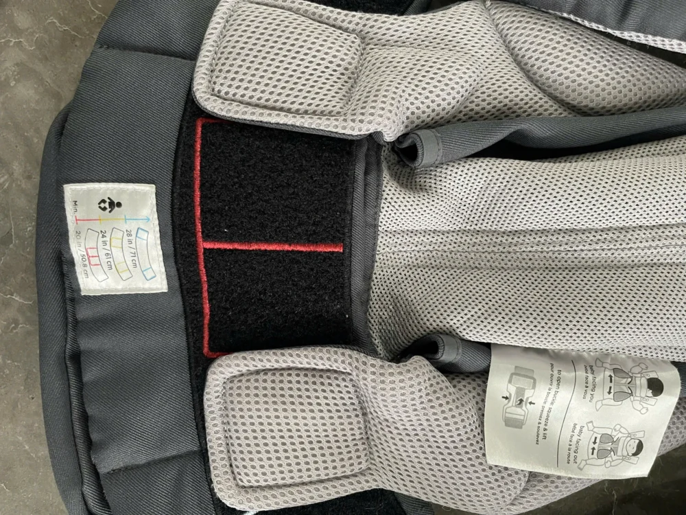Địu Ergo baby Omni 360 cool air mesh màu xám phối (còn box) - Ảnh 6