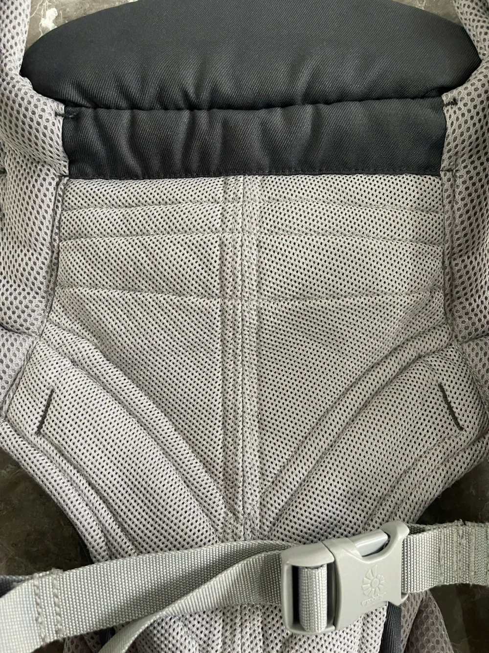 Địu Ergo baby Omni 360 cool air mesh màu xám phối (còn box) - Ảnh 8