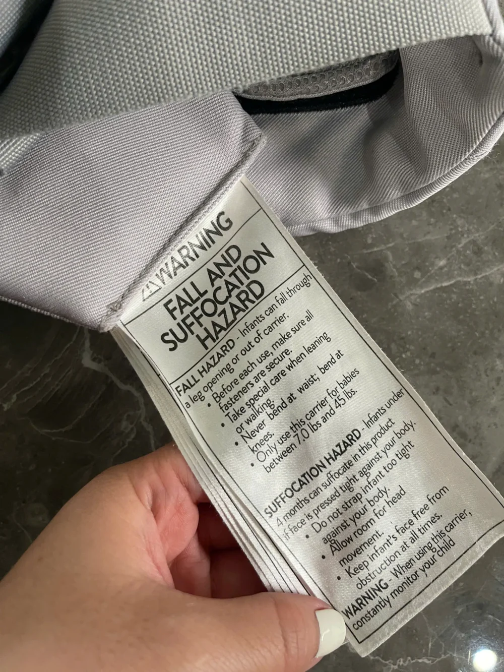 Địu Ergo baby Omni 360 cool air mesh màu xám nhạt - Ảnh 3