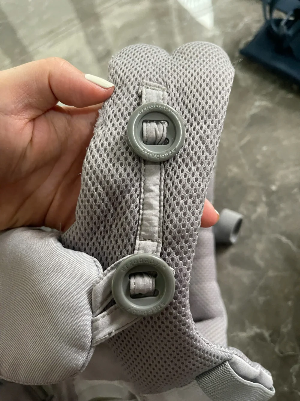 Địu Ergo baby Omni 360 cool air mesh màu xám nhạt - Ảnh 13