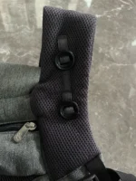 Địu Ergo baby Omni 360 cool air mesh màu xám đậm phối đen - Ảnh 18