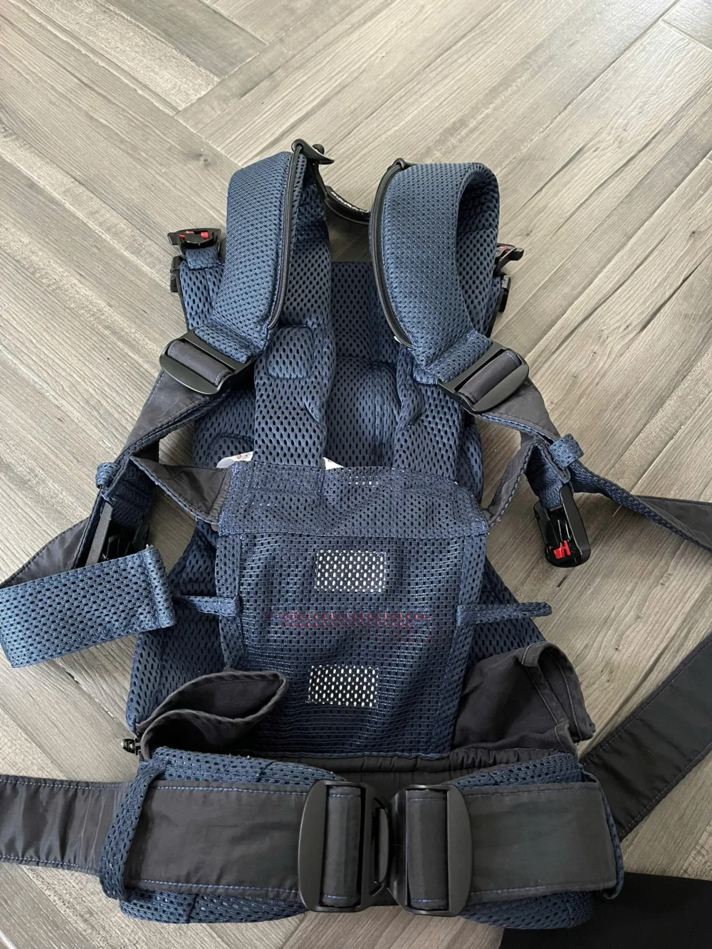 Địu Baby bjorn one air 3D mesh màu xanh navy 3kg2-15kg - Ảnh 10