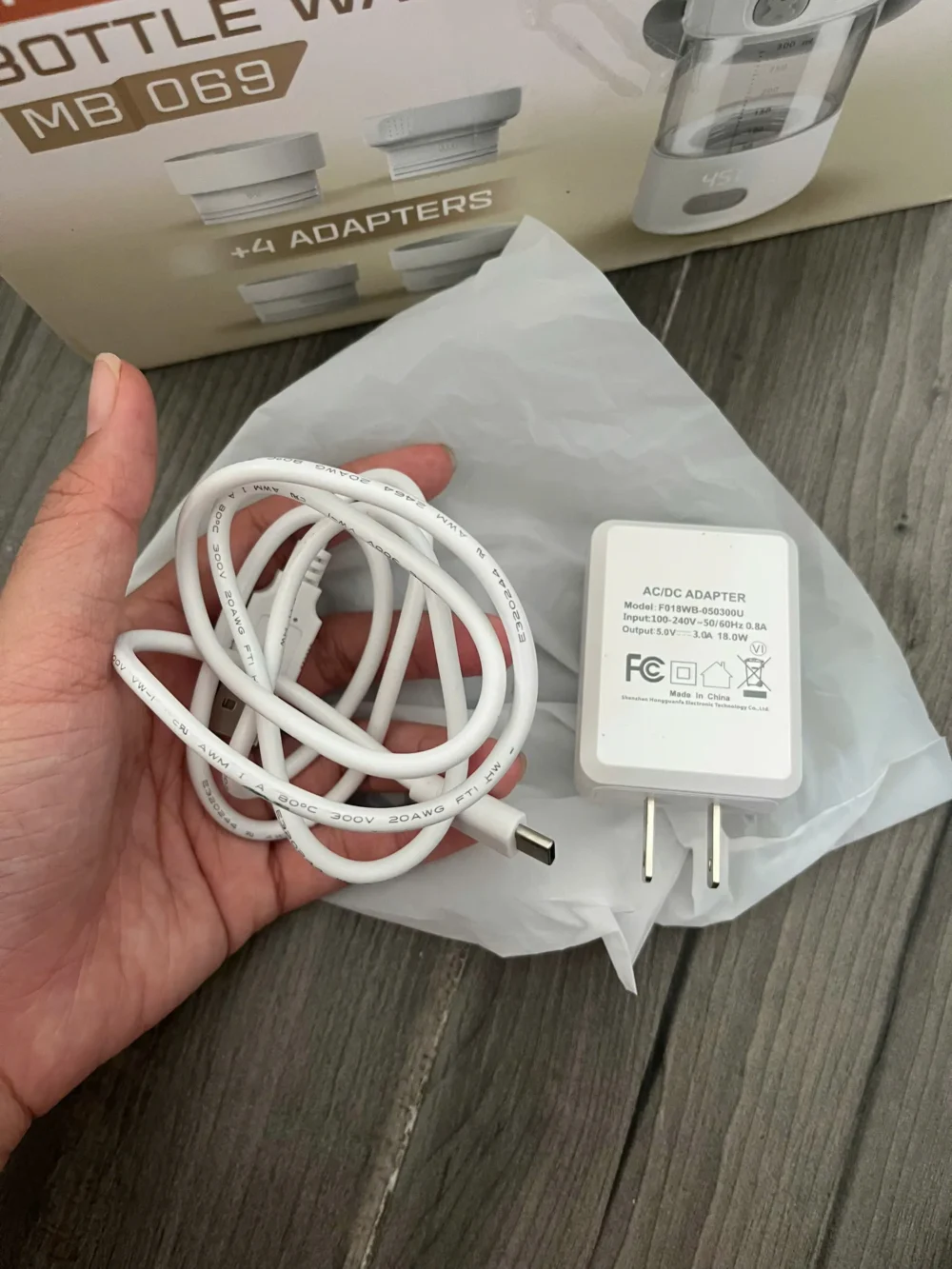Máy hâm sữa di động cầm tay Moaz bébé MB069 tặng 4 cổ bình (như mới còn bảo hành 12 tháng) - Ảnh 14